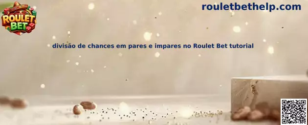 División de chances pares e impares en Roulet Bet tutorial