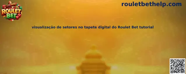 Visualización de sectores en tapete digital del Roulet Bet tutorial